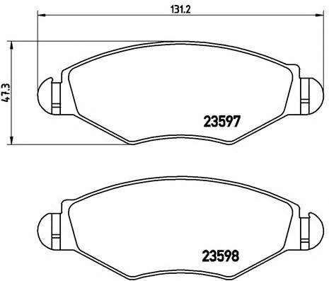 Bremsbelagsatz Brembo P 61 063