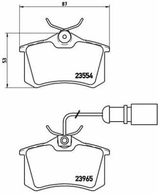 Bremsbelagsatz Brembo P 85 058
