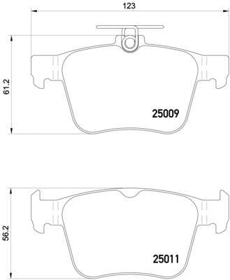 Brembo Brake Pad Set, disc brake – price 115 PLN
