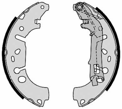 Колодки тормозные барабанные, комплект Brembo S 23 531