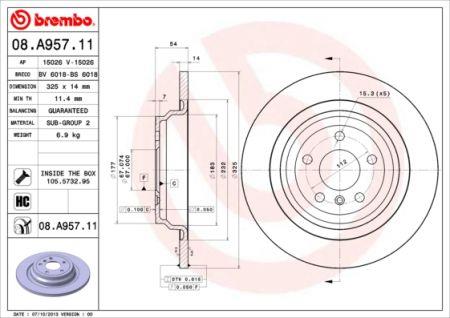 Kaufen Sie Brembo 08.A957.11 zu einem günstigen Preis in Polen!