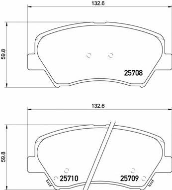 Купить Brembo P30073 – отличная цена на 2407.PL!