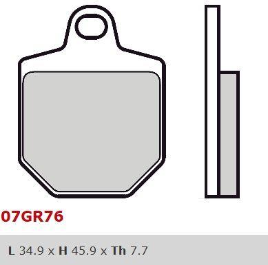 Brembo 07GR76SA Disc brake pad set 07GR76SA: Buy near me in Poland at 2407.PL - Good price!