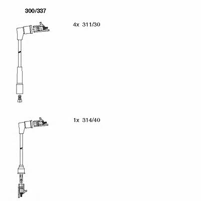 Bremi 300/337 Провода высоковольтные, комплект 300337: Отличная цена - Купить в Польше на 2407.PL!