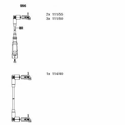 Bremi 996 Zündkabel kit 996: Kaufen Sie zu einem guten Preis in Polen bei 2407.PL!