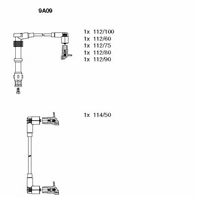 Bremi 9A09 Провода высоковольтные, комплект 9A09: Отличная цена - Купить в Польше на 2407.PL!