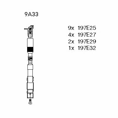 Bremi 9A33 Ignition cable kit 9A33: Buy near me in Poland at 2407.PL - Good price!