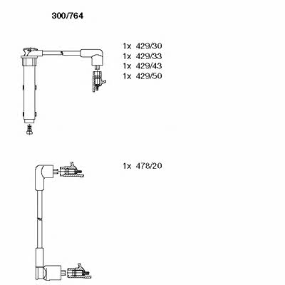 Bremi 300/764 Zündkabel kit 300764: Bestellen Sie in Polen zu einem guten Preis bei 2407.PL!