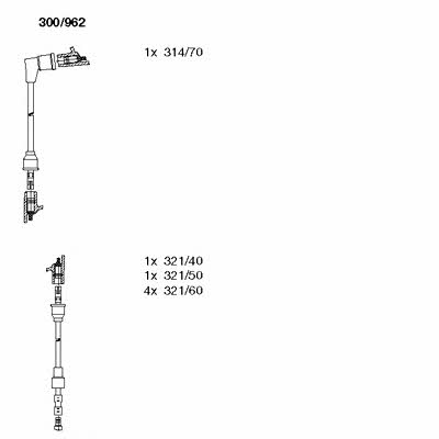 Bremi 300/962 Zündkabel kit 300962: Kaufen Sie zu einem guten Preis in Polen bei 2407.PL!