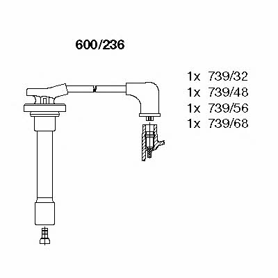 Bremi 600/236 Zündkabel kit 600236: Kaufen Sie zu einem guten Preis in Polen bei 2407.PL!