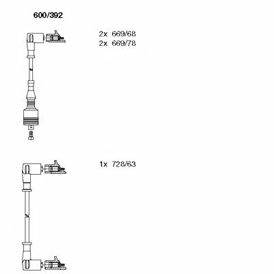 Bremi 600/392 Zündkabel kit 600392: Kaufen Sie zu einem guten Preis in Polen bei 2407.PL!