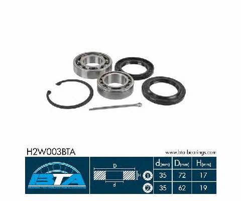 BTA H2W003BTA Wheel bearing kit H2W003BTA: Buy near me in Poland at 2407.PL - Good price!