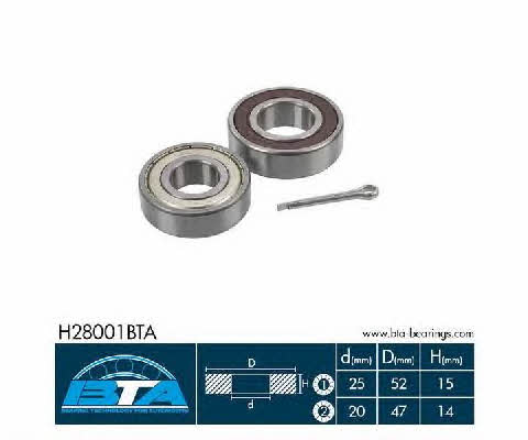 BTA H28001BTA Wheel bearing kit H28001BTA: Buy near me at 2407.PL in Poland at an Affordable price!