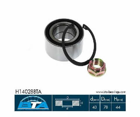 BTA H14028BTA Wheel hub bearing H14028BTA: Buy near me at 2407.PL in Poland at an Affordable price!