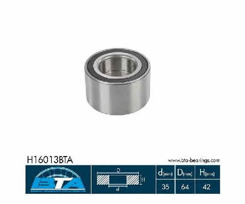 BTA H16013BTA Wheel bearing kit H16013BTA: Buy near me in Poland at 2407.PL - Good price!