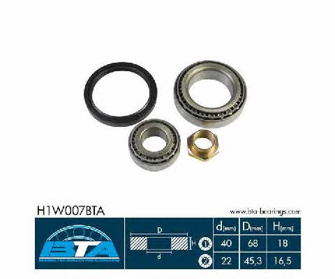 BTA H1W007BTA Front Wheel Bearing Kit H1W007BTA: Buy near me in Poland at 2407.PL - Good price!