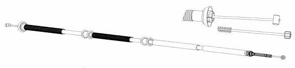 CEF FA02239 Parking brake cable left FA02239: Buy near me in Poland at 2407.PL - Good price!