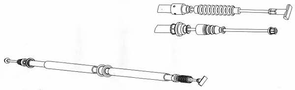 CEF FA02255 Parking brake cable left FA02255: Buy near me in Poland at 2407.PL - Good price!