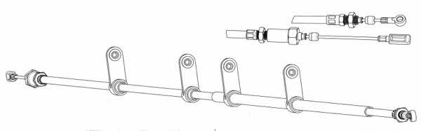 CEF FA02271 Cable Pull, parking brake FA02271: Buy near me in Poland at 2407.PL - Good price!