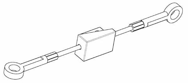 CEF FO02144 Cable Pull, parking brake FO02144: Buy near me in Poland at 2407.PL - Good price!
