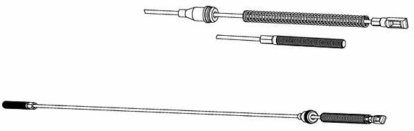CEF OP02165 Parking brake cable, right OP02165: Buy near me in Poland at 2407.PL - Good price!