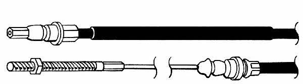 CEF PU02160 Parking brake cable left PU02160: Buy near me in Poland at 2407.PL - Good price!