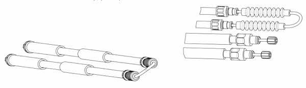 CEF CT02184 Cable Pull, parking brake CT02184: Buy near me in Poland at 2407.PL - Good price!