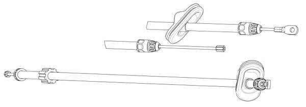 CEF DM02194 Cable Pull, parking brake DM02194: Buy near me in Poland at 2407.PL - Good price!