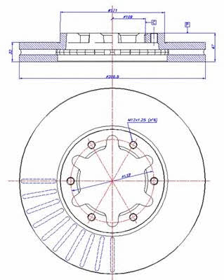 Car 142.1275 Front brake disc ventilated 1421275: Buy near me in Poland at 2407.PL - Good price!