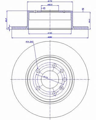 Car 142.489 Rear brake disc, non-ventilated 142489: Buy near me at 2407.PL in Poland at an Affordable price!