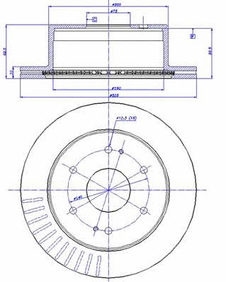 Car 142.1740 Rear ventilated brake disc 1421740: Buy near me in Poland at 2407.PL - Good price!