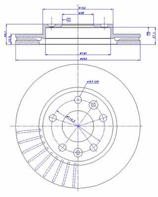 Car 142.1744 Front brake disc ventilated 1421744: Buy near me in Poland at 2407.PL - Good price!