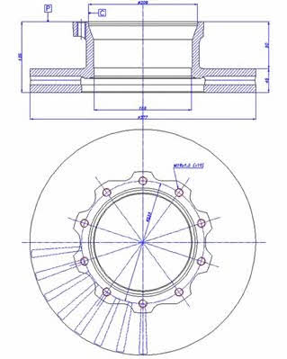 Car 150.250 Brake disc 150250: Buy near me in Poland at 2407.PL - Good price!