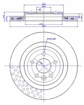 Car 142.1489 Rear ventilated brake disc 1421489: Buy near me in Poland at 2407.PL - Good price!