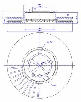 Car 142.1490 Front brake disc ventilated 1421490: Buy near me in Poland at 2407.PL - Good price!