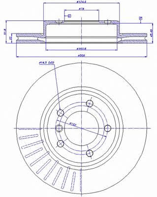 Car 142.094 Front brake disc ventilated 142094: Buy near me in Poland at 2407.PL - Good price!