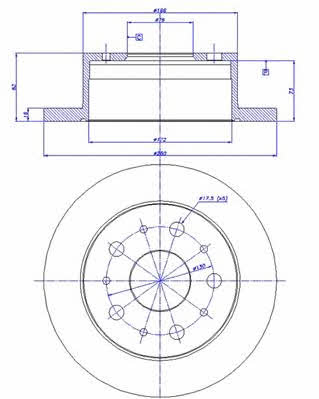 Car 142.212 Bremsscheibe hinten, unbelüftet 142212: Kaufen Sie zu einem guten Preis in Polen bei 2407.PL!