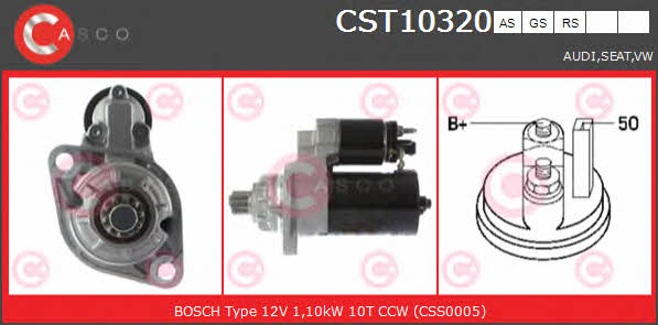 Casco CST10320RS Стартер CST10320RS: Отличная цена - Купить в Польше на 2407.PL!