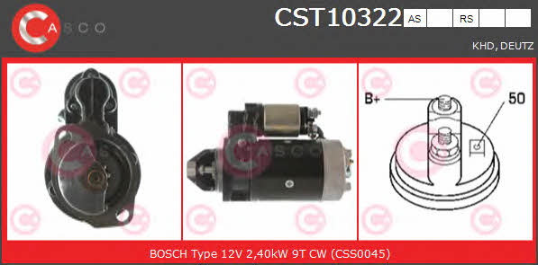 Casco CST10322AS Стартер CST10322AS: Купить в Польше - Отличная цена на 2407.PL!