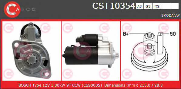 Casco CST10354GS Anlasser CST10354GS: Kaufen Sie zu einem guten Preis in Polen bei 2407.PL!