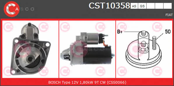 Casco CST10358AS Стартер CST10358AS: Отличная цена - Купить в Польше на 2407.PL!