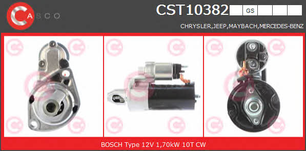 Casco CST10382GS Стартер CST10382GS: Отличная цена - Купить в Польше на 2407.PL!