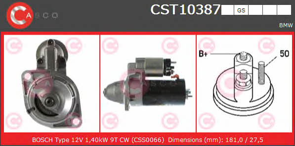 Casco CST10387GS Starter CST10387GS: Buy near me in Poland at 2407.PL - Good price!