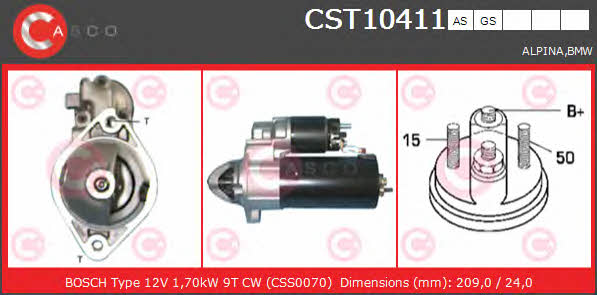 Casco CST10411AS Starter CST10411AS: Buy near me in Poland at 2407.PL - Good price!