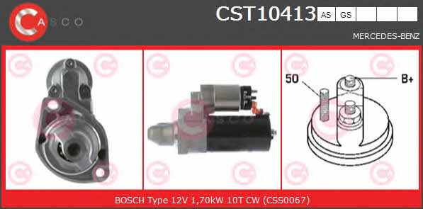 Casco CST10413AS Стартер CST10413AS: Отличная цена - Купить в Польше на 2407.PL!