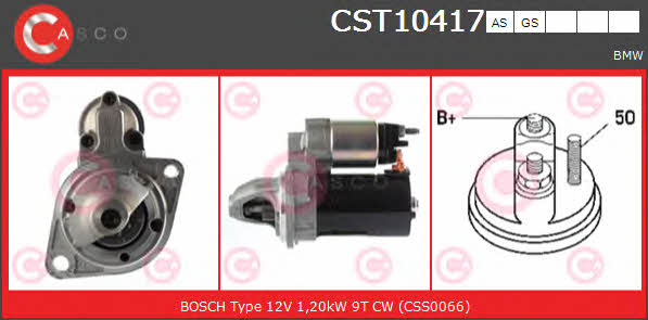 Casco CST10417GS Стартер CST10417GS: Отличная цена - Купить в Польше на 2407.PL!