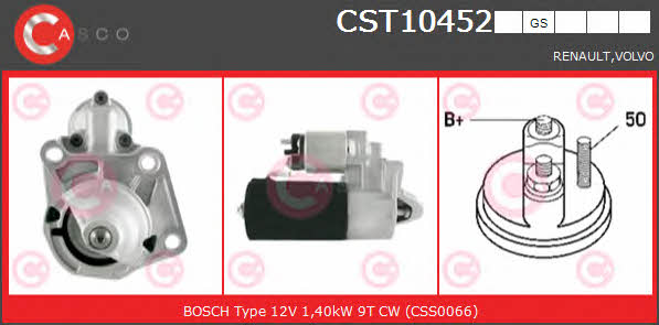 Casco CST10452GS Стартер CST10452GS: Отличная цена - Купить в Польше на 2407.PL!