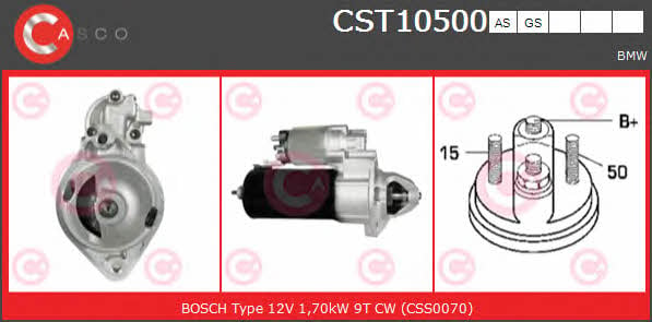 Casco CST10500GS Стартер CST10500GS: Отличная цена - Купить в Польше на 2407.PL!