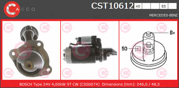 Casco CST10612ES Starter CST10612ES: Buy near me in Poland at 2407.PL - Good price!