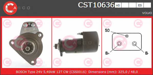 Casco CST10636ES Starter CST10636ES: Buy near me in Poland at 2407.PL - Good price!